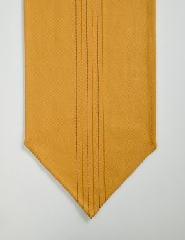 Mustard embroidered dining table runner