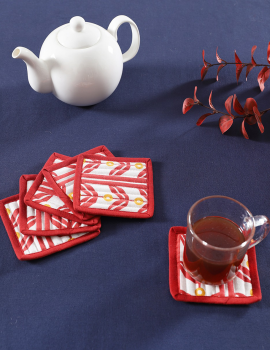 Set of 6 Quilted Coasters