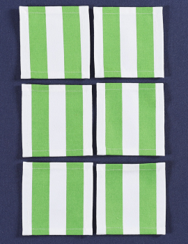 Set of 6 Stripes Coasters