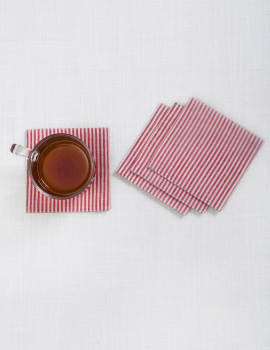 Set of 6 Stripes Coasters