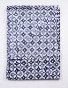 Grey cotton dining table cover