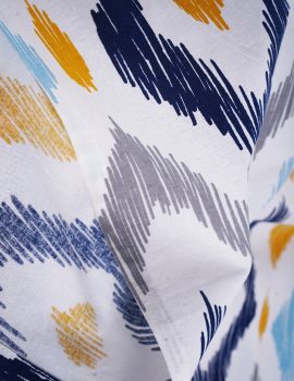Multicolor cotton 4 seater table cover