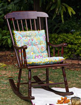 Green chairpad/ floor cushion