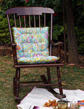 Green chairpad/ floor cushion