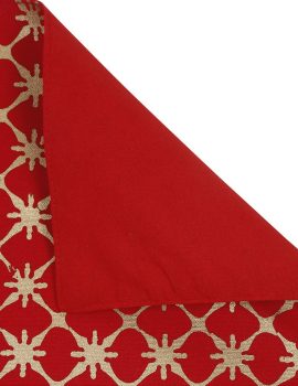 Set of 4 – Decorative red table mats