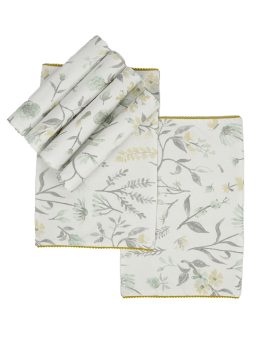 Set of 4- Leafy print placemat