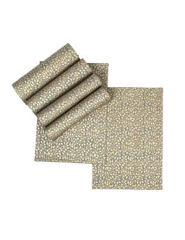 Set of 6 – Gold printed decorative placemat