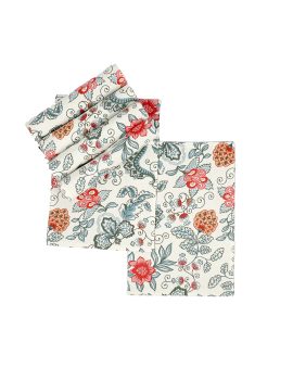 Set of 4 – Floral cotton table placemat