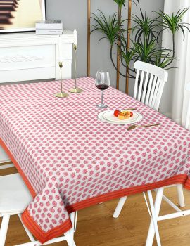 Orange Cotton Table Cover
