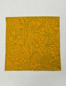 Set of 6 – 16″x16″ Yellow floral cotton napkin