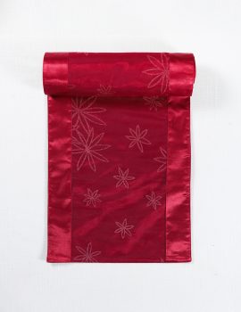Red Shimmer Christmas Table Runner