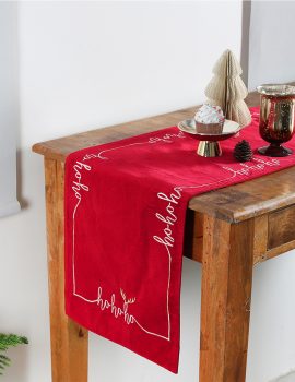 Decorative Christmas Cotton Table Runner