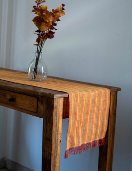 Shades Of Orange Cotton Table Runner