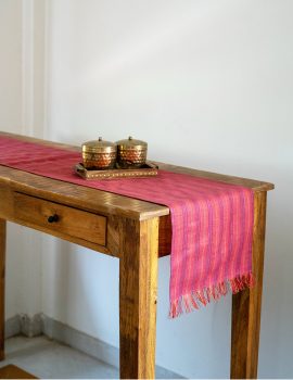 Shades Of Pink Cotton Table Runner