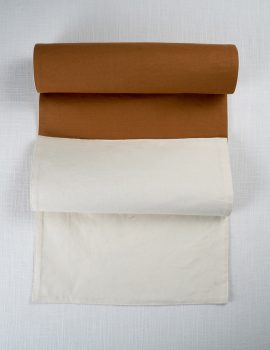 Brown Gold Printed Decorative Table Runner
