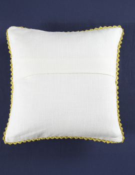 White Embroidered Floral Cushion Cover – Set of 2