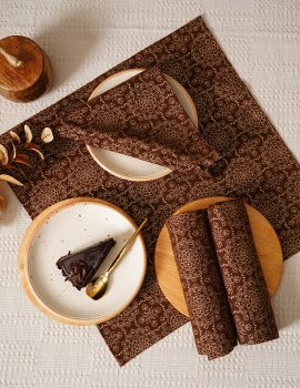 Set Of 6 – 12″X12″ Cocktail Napkins For Diwali / Rakhi / Housewarming