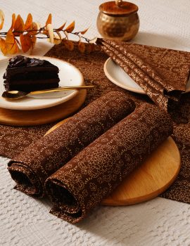 Set Of 6 – 12″X12″ Cocktail Napkins For Diwali / Rakhi / Housewarming
