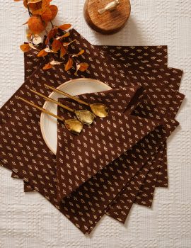 Set Of 6 – 12″X12″ Cocktail Napkins For Diwali / Rakhi / Housewarming