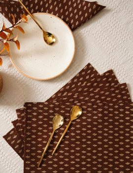 Set Of 6 – 12″X12″ Cocktail Napkins For Diwali / Rakhi / Housewarming