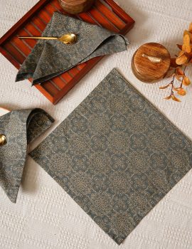 Set Of 6 – 12″X12″ Cocktail Napkins For Diwali / Rakhi / Housewarming