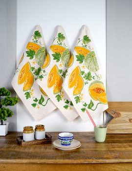 Set of 3 – Pumpkin Cotton Tea Towel / Kitchen Towel