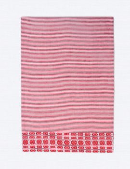 Set Of 4 – Pink Cotton Stripes Dinner Placemats