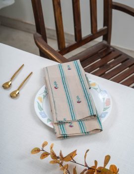 Set Of 6 – 12″X12″ Printed Washable Cotton Napkins
