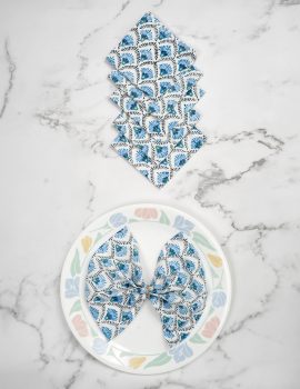 Set Of 6 – 8″X8″ Scallop Cocktail Napkin