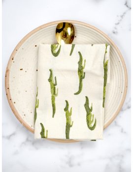 Set Of 6 – 16″X16″ Aligator Cotton Printed Napkin