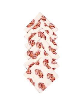 Set Of 6 – 10″X10″ Paisely Print Cotton Napkin