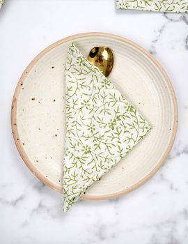 Set Of 6 – 10″X10″ Printed Dinner Napkins Cotton