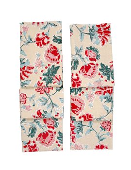 Set Of 6 – 16″X16″ Floral Cotton Printed Dinner Napkin