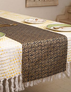 Leaf Jaal Canvas 14X72 Inch Runner