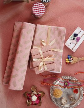 Festive Table Gift Set with Rakhis and Roli Chawal-Rakhi Edition