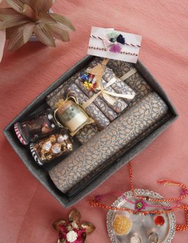 Festive Table Gift Set with Rakhis and Roli Chawal-Rakhi Edition