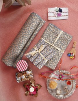 Festive Table Gift Set with Rakhis and Roli Chawal-Rakhi Edition