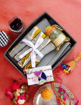 Rakhi Gift Set with Table Runner & Napkins