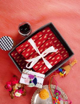 Rakhi Gift Set with Table Runner & Napkins
