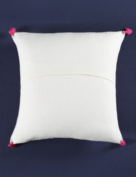 Set of 2 – Pink waves embroidered Sofa Cushion Cover – 16″x16″